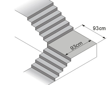 ASC-120B 載人爬梯機 產品尺寸&迴轉空間建議