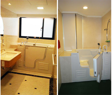 走入式開門浴缸HY-41客戶安裝實例