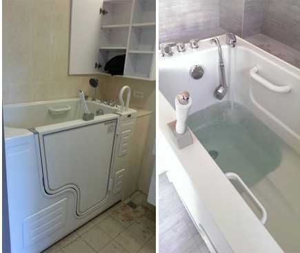 走入式開門浴缸HY-41客戶安裝實例