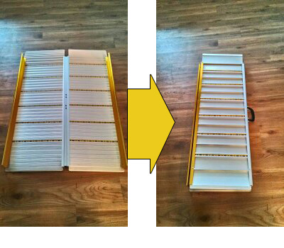 通用重型對折式鋁合金斜坡板