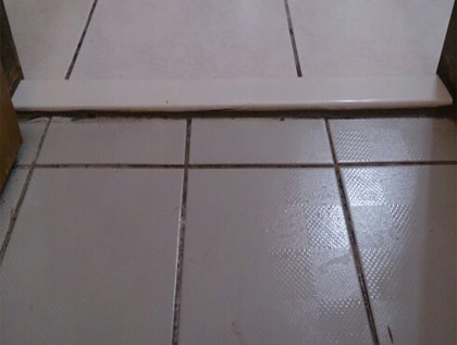 居家無障礙修繕工程改善內容：門檻降低工程