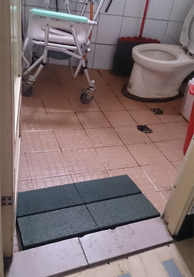 高低落差改善設備(活動式組合斜坡磚) 工作實績